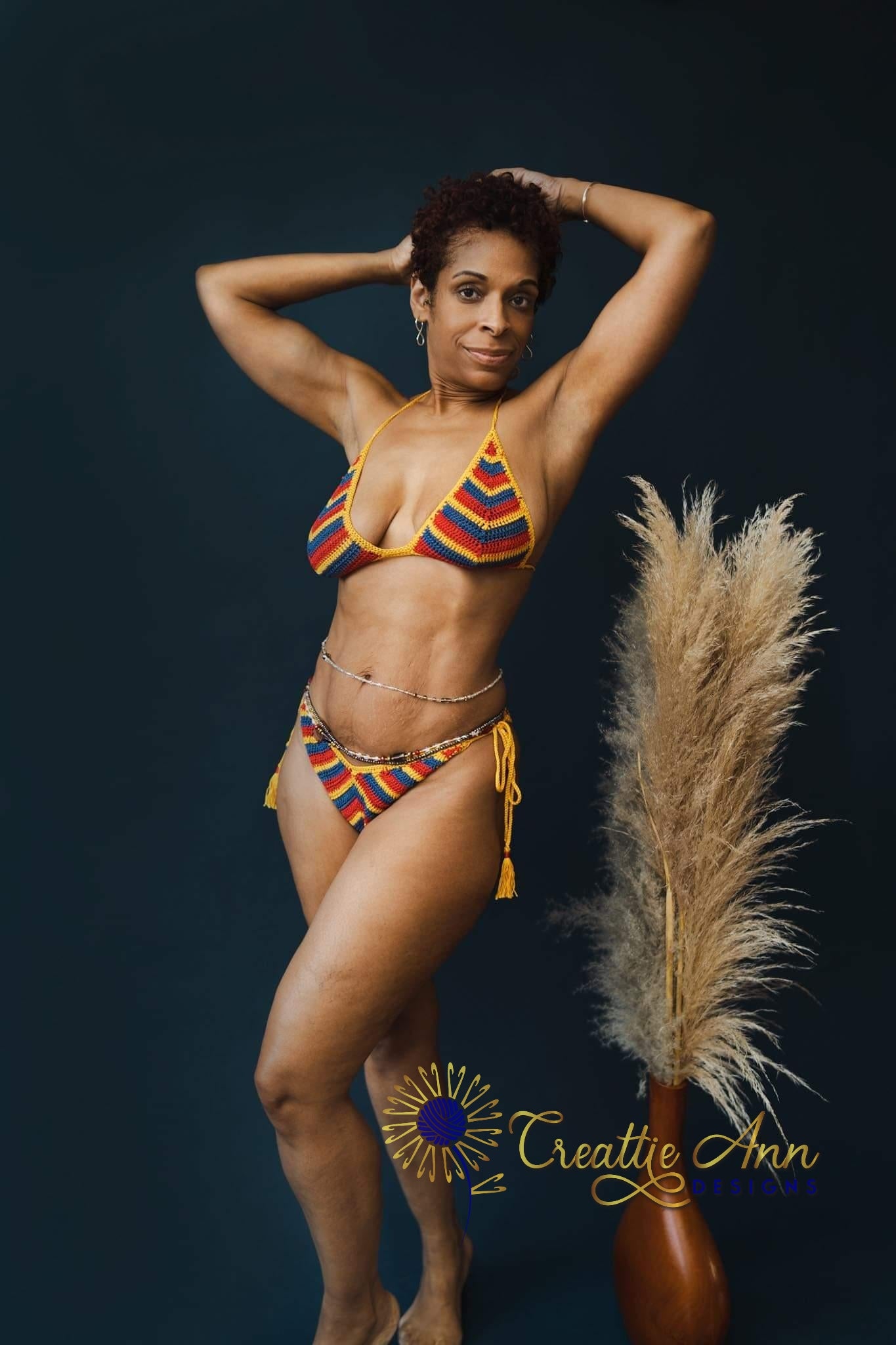 2022 Wonder Woman 2pc Crochet Bikini image 2