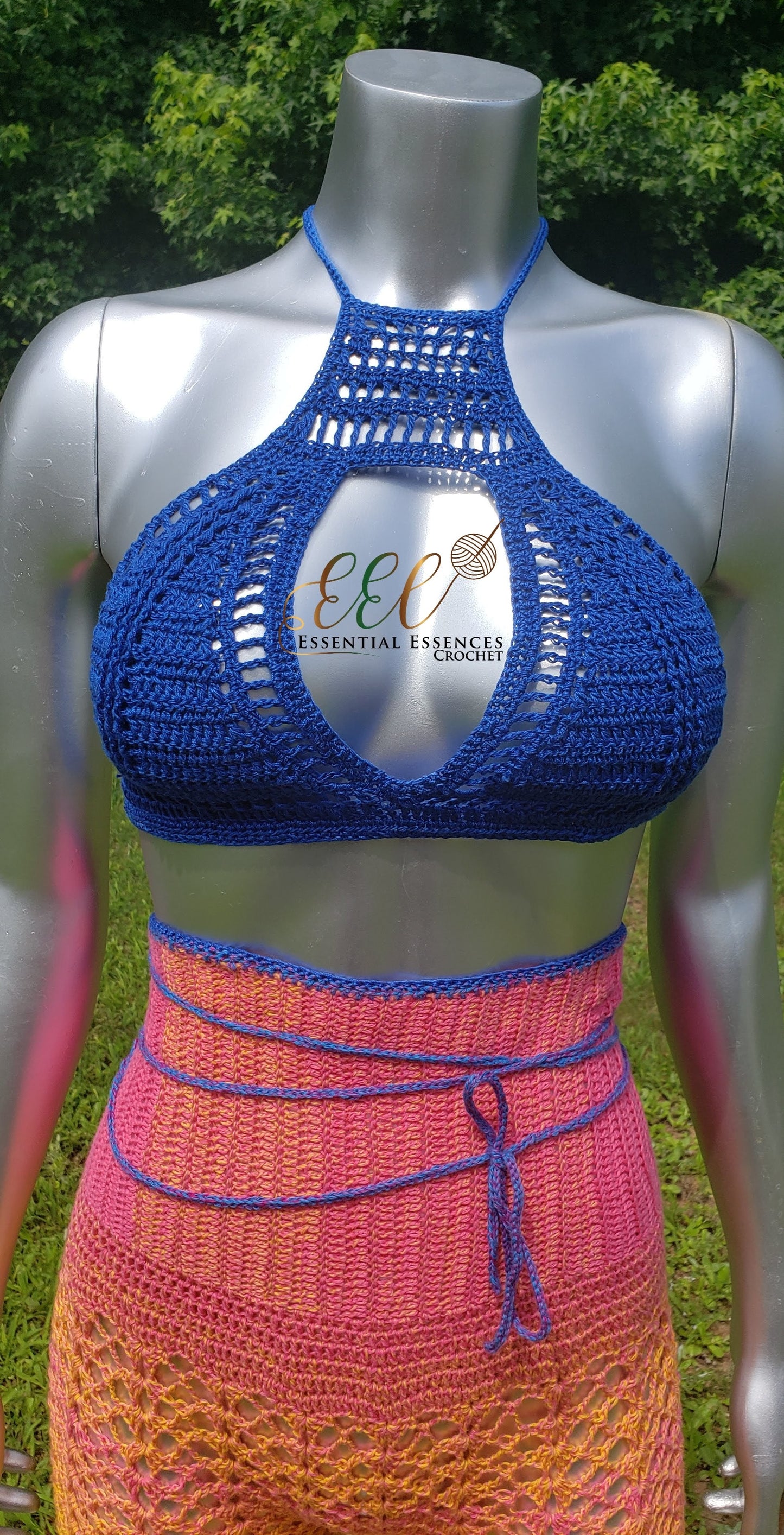 Crochet Multi-Color Jogger w/ Top (optional) S-M image 0