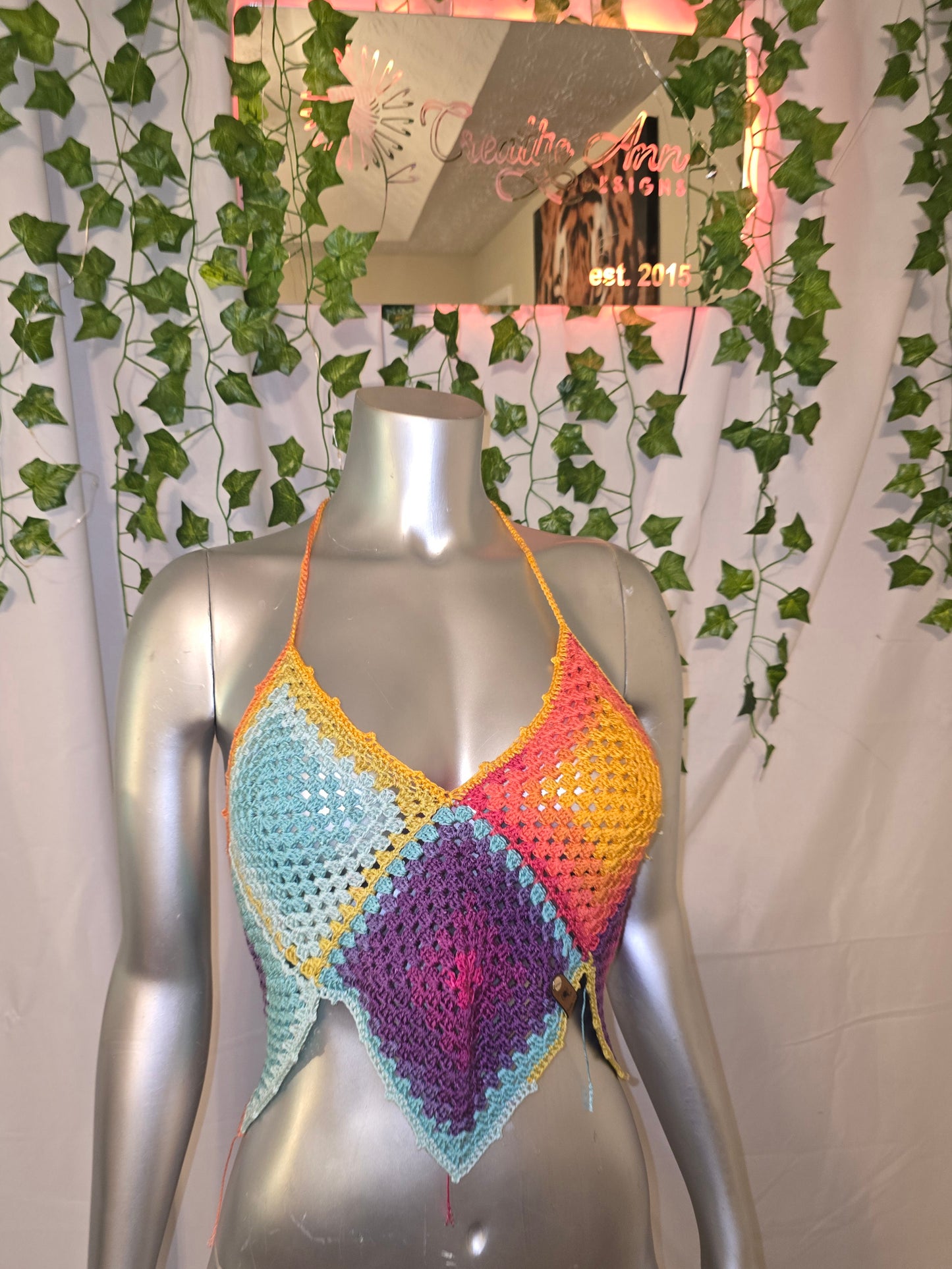 Vibrant Beats Crochet Top