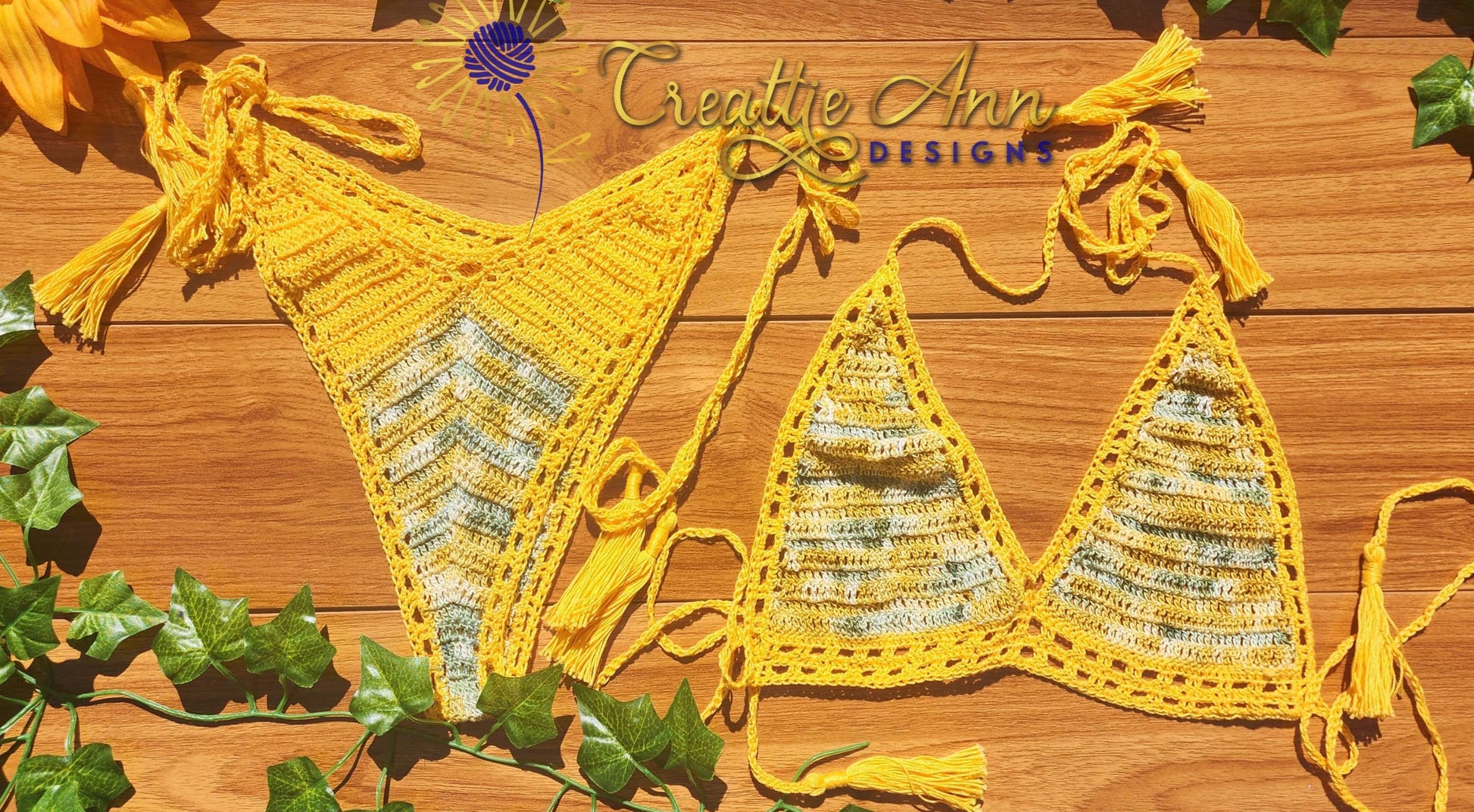 Crochet 2pc "Sun ☀️  & Sand" image 5