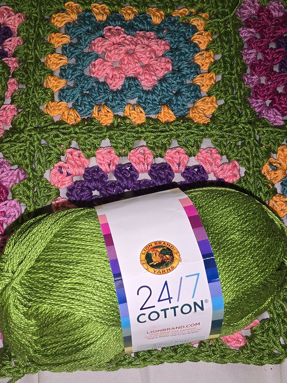 Urban Bloom Granny Square Crochet Crop Sweater
