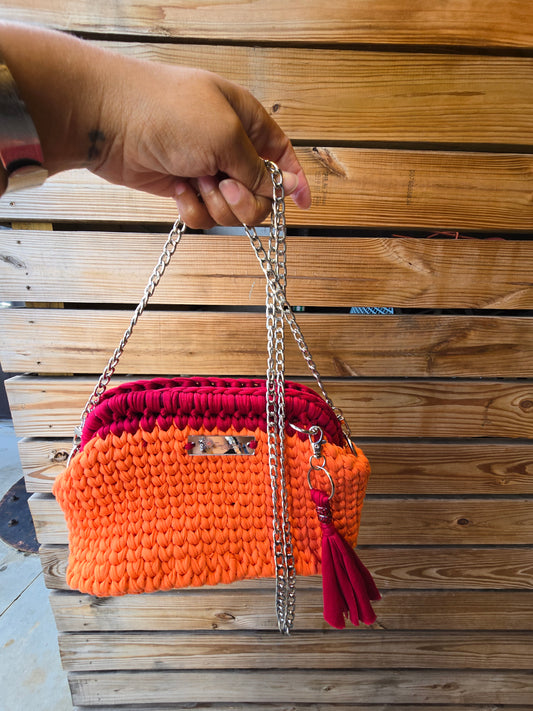 🧡 The Sunset Flame Crochet Handbag 🧡