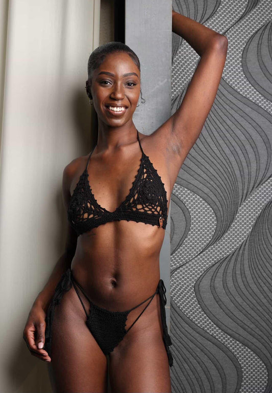 Midnight Muse Crochet Bikini Set